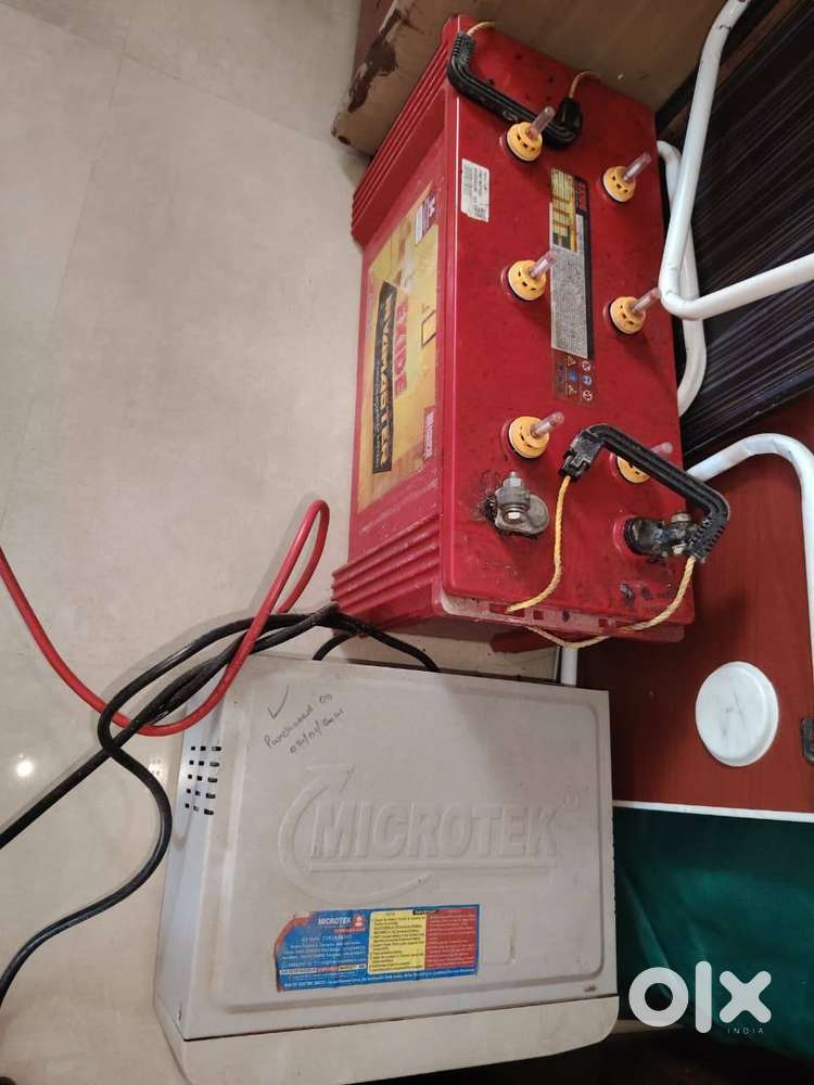 Inverter and Exide Battery 150 mAh set with Trolley and Bill