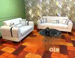 3+2 sofa set with beautiful white colour and comfortable sitting