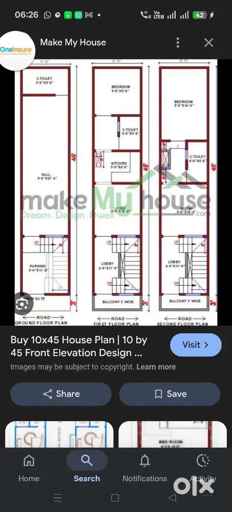 Cantt main road property with open car parking