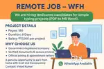 Remote Data Entry – WFH  Flexible hours – Work anytime, no fixed sched