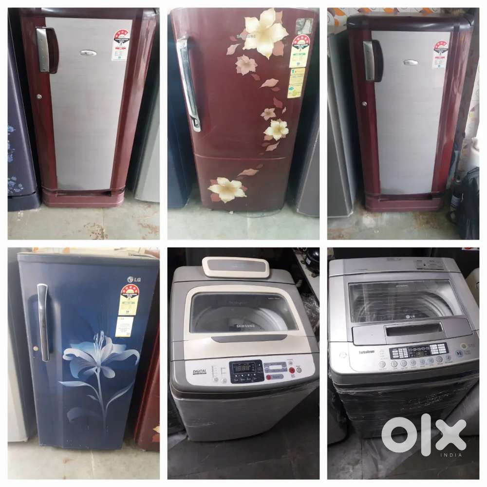 5 YEAR WARRANTY SINGLE DOOR FRIDGE AND WASHING MACHINE