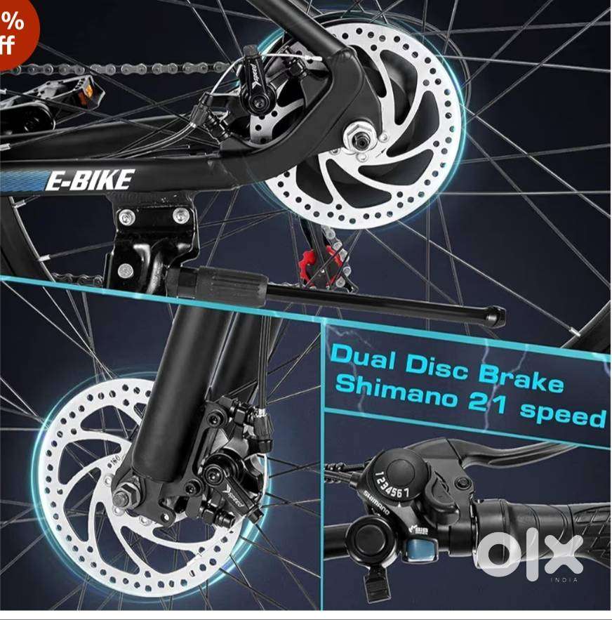 It brand new bycycle foldable only two days used no scratches it like