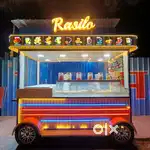 4×8feet fully customised food cart with lighting, storage+mixer&more