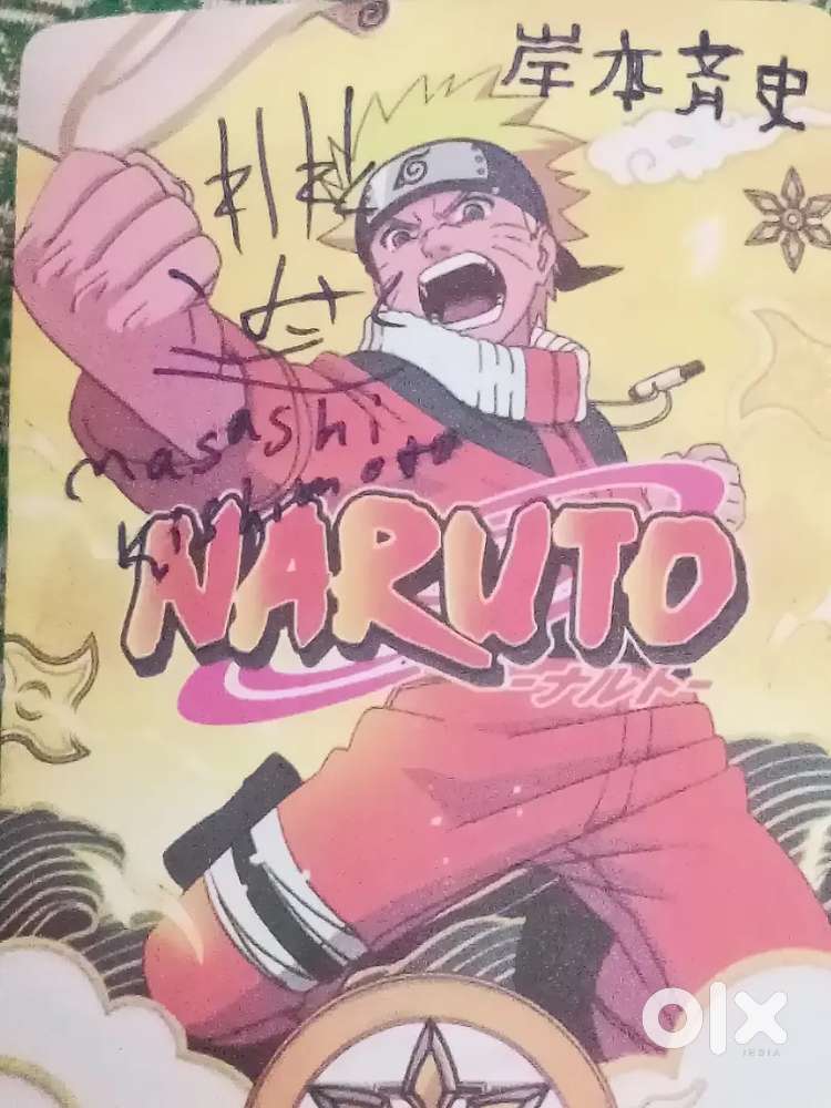 Real Masashi kishimoto signed gaara naruto card