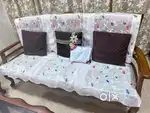 Teak Wood Sofa Set 3 + 2 + Coffee table + Centre table