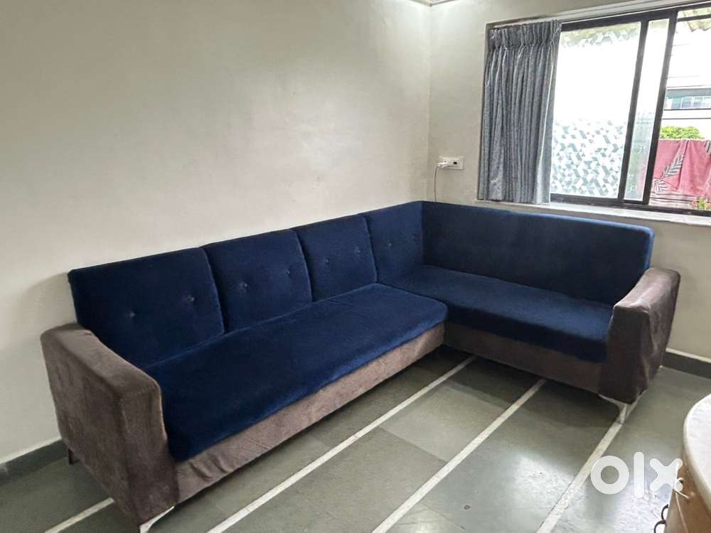 Blue Sofa in Great Condition – 3+ Years Old, ₹25,000 (Negotiable)
