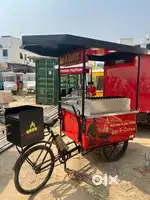 Designer Food Cart with seperate Bar-BQue