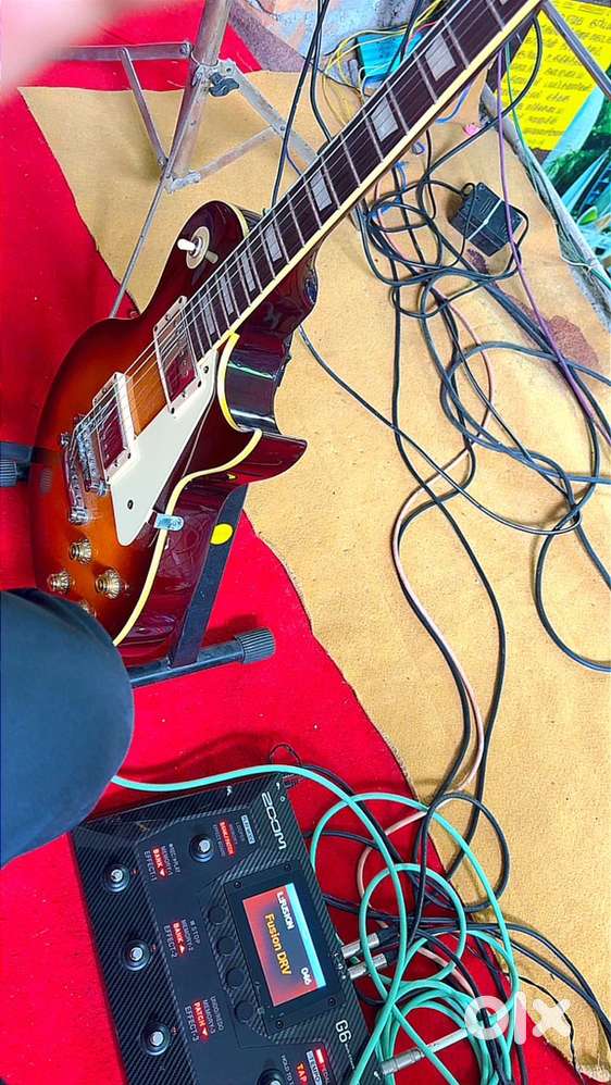 Complete Guitar Rig – Vintage V100 Les Paul + Zoom G6 + NUX MG-20