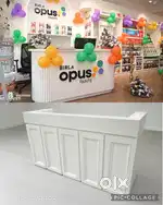 Customised reception tables office tables furniture cash counter chair