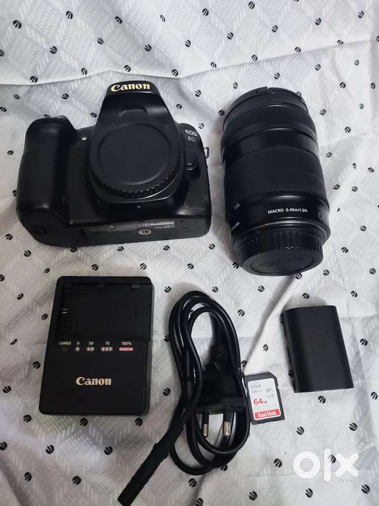 Camera canon 80d almost new perfect working condition  for urgent sale