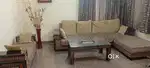 Teak wood sofa set 3 piece with center table