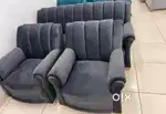 Sofa set five seater grey colour