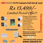 Hikvision CCTV Camera full set 2mp with 2yrs warranty