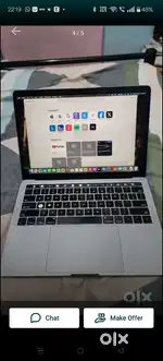 MacBook Pro A1706 touch bar in mint condition runs only in safe mode
