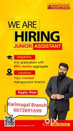 Jr. Asst.  Manappuram finance