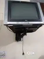 (LG) TV old model and condition are good with cable working condition.