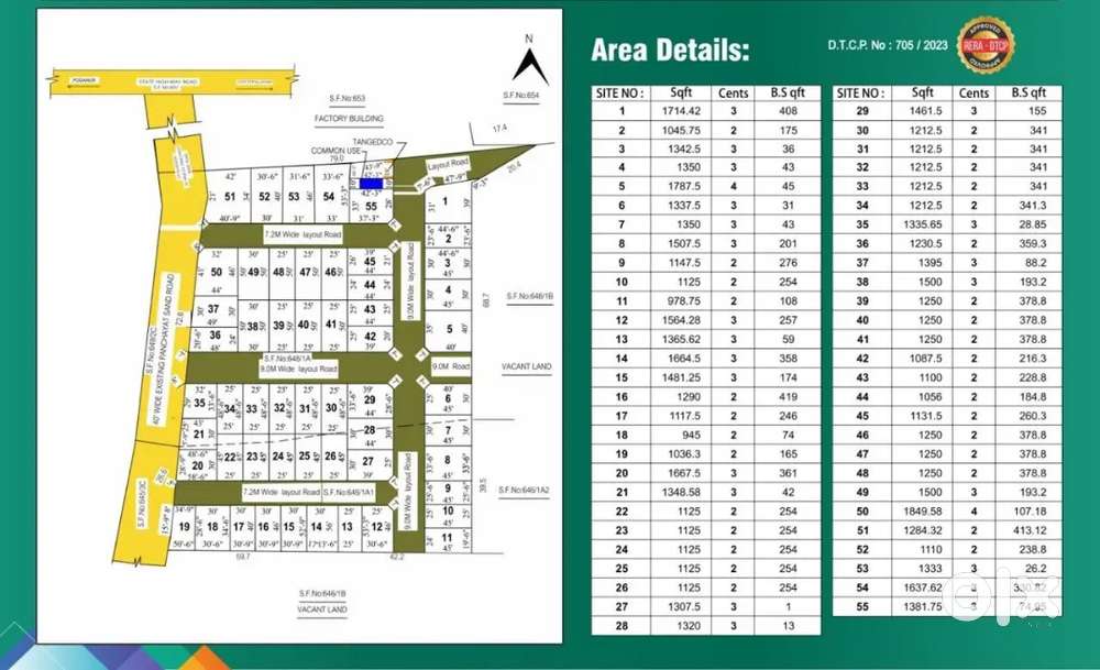 Coimbatore Madukkarai Land for Sale