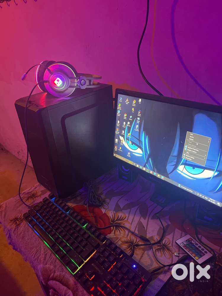 Monitor/cpu/mouse/keyboard/gaming headphone/ups