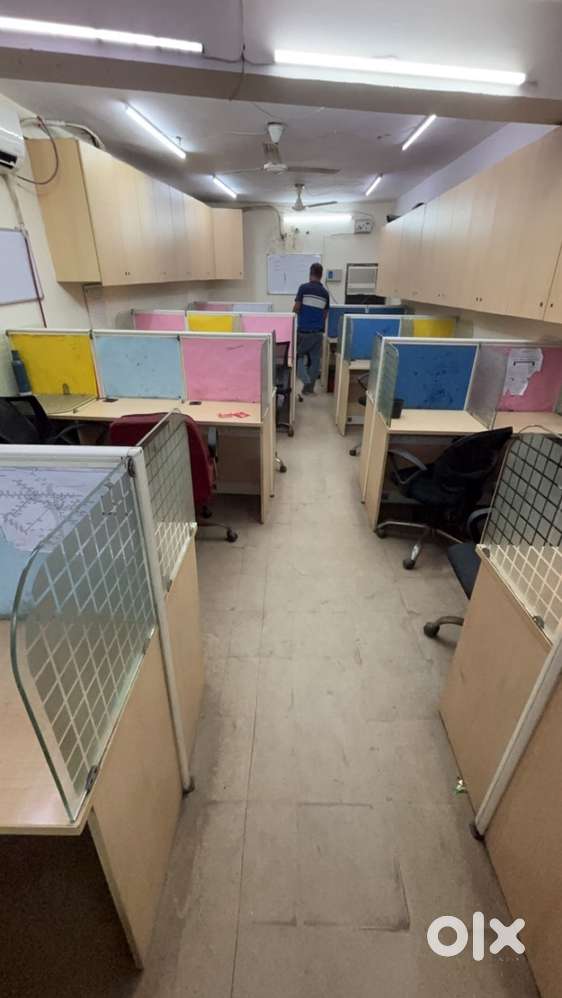 25 seater office for rent , furnished office , boss cabin , reception