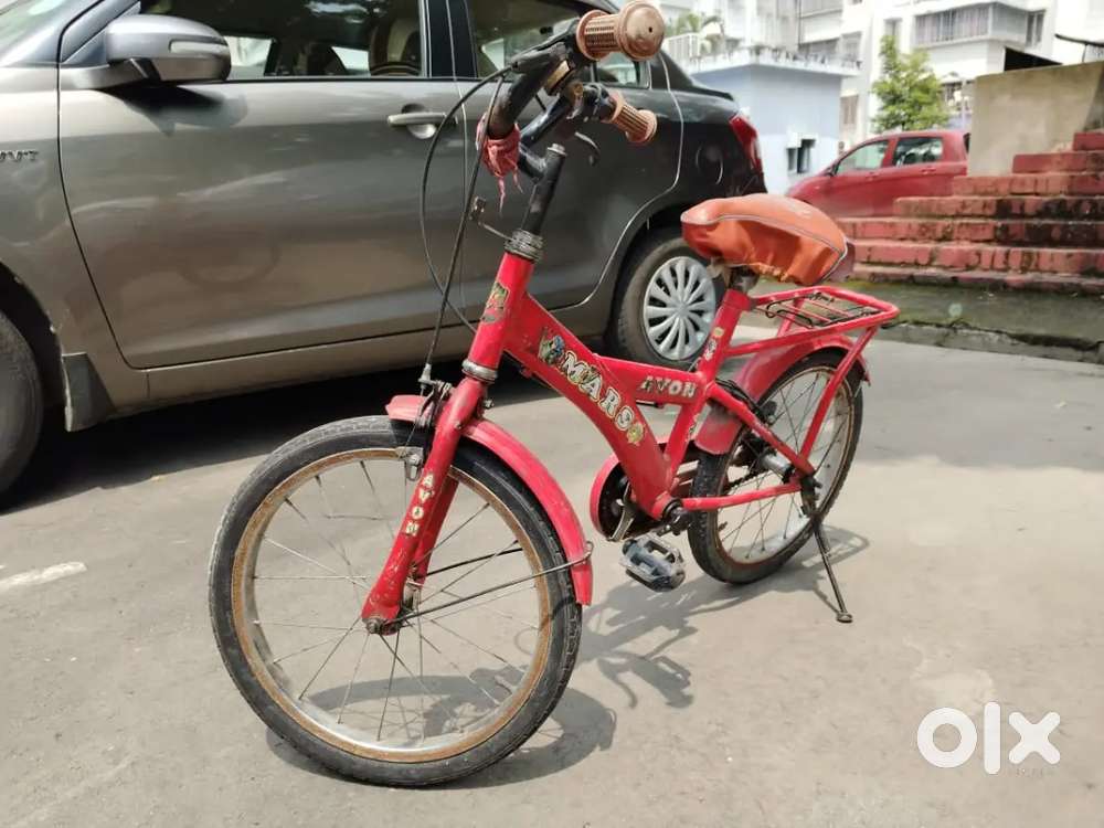 Avon red coloured bicycle