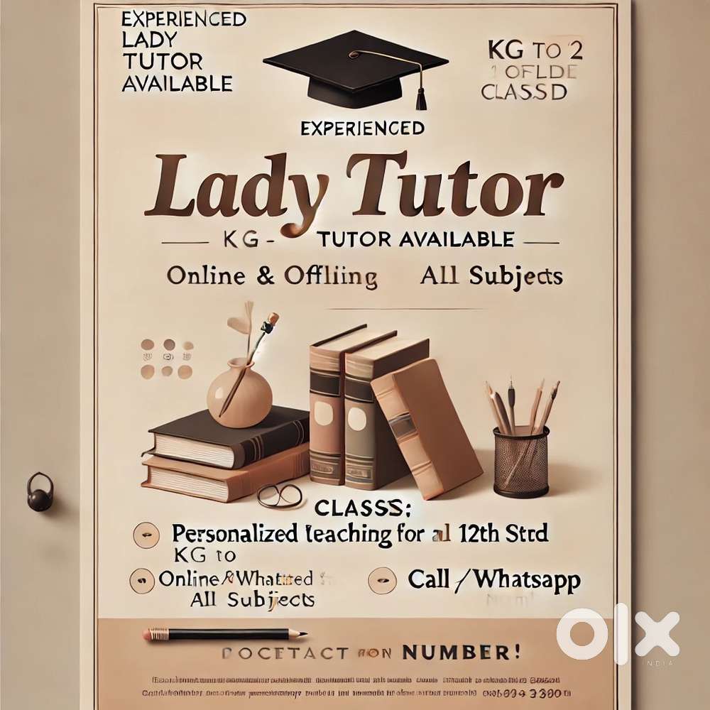Lady home tutor available