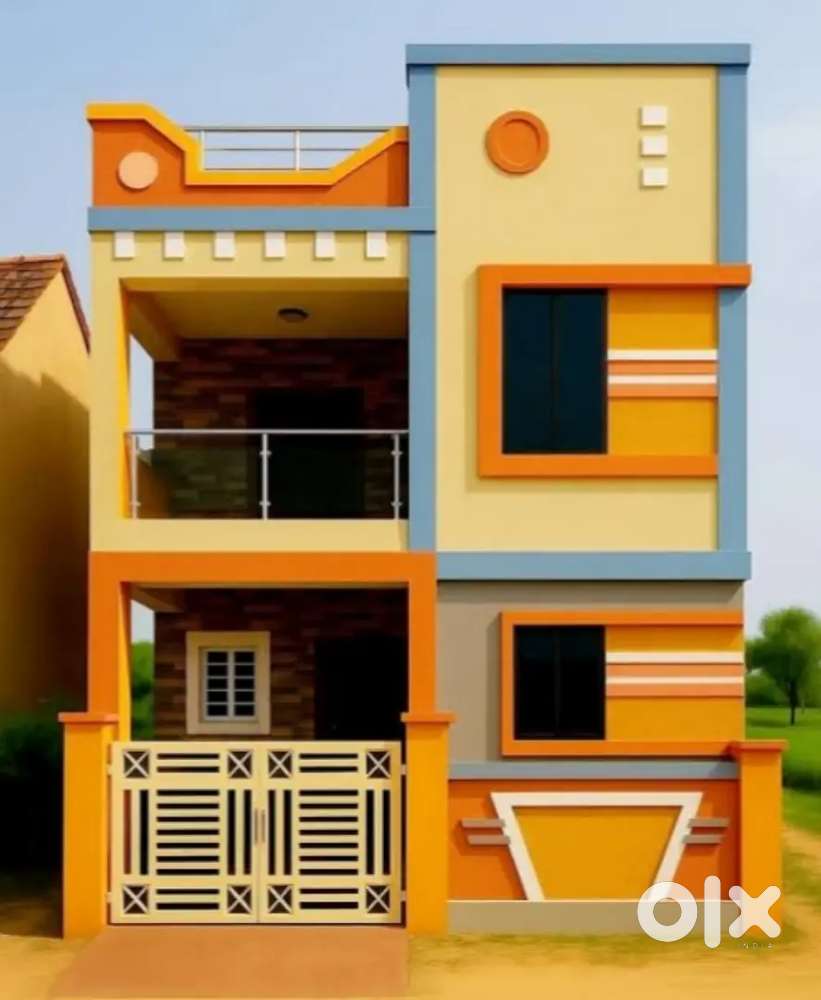 2 room, 1 bath ( combined), 1 kitchen, varandah, open roof,