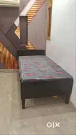 Single bed with mattress