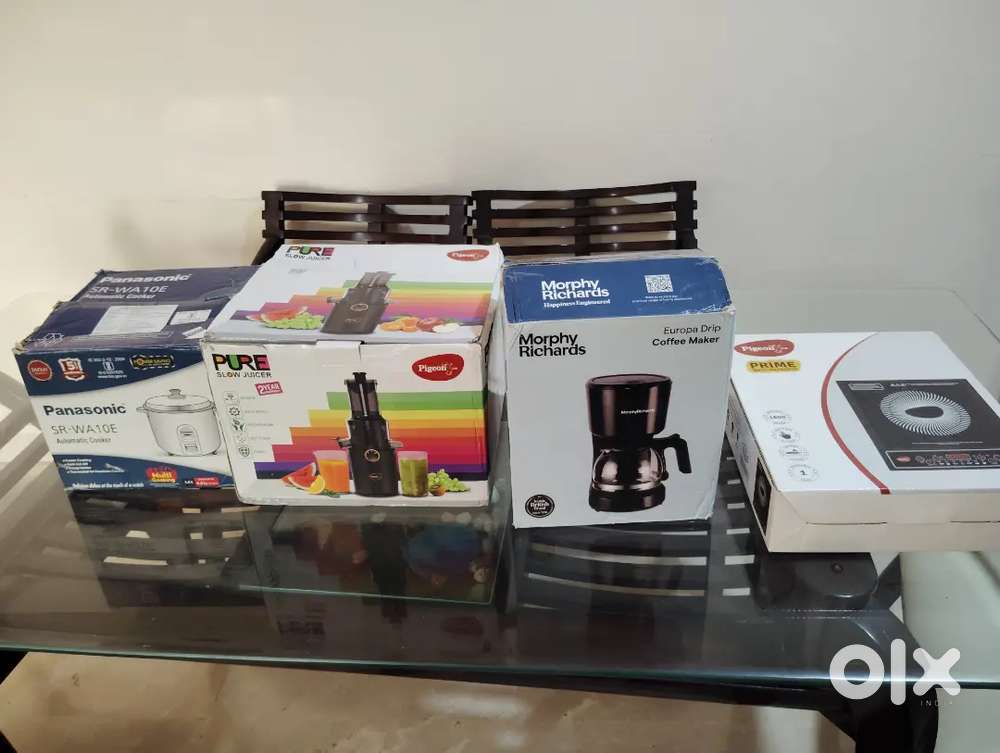 Brand new juicer, Induction, Autimatic cooker  and  coffee maker