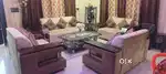 Sofa set 9 seats with glass center table