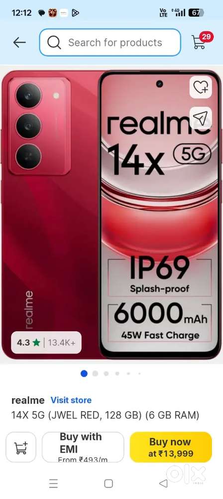 Realme14x 4din hoye6e