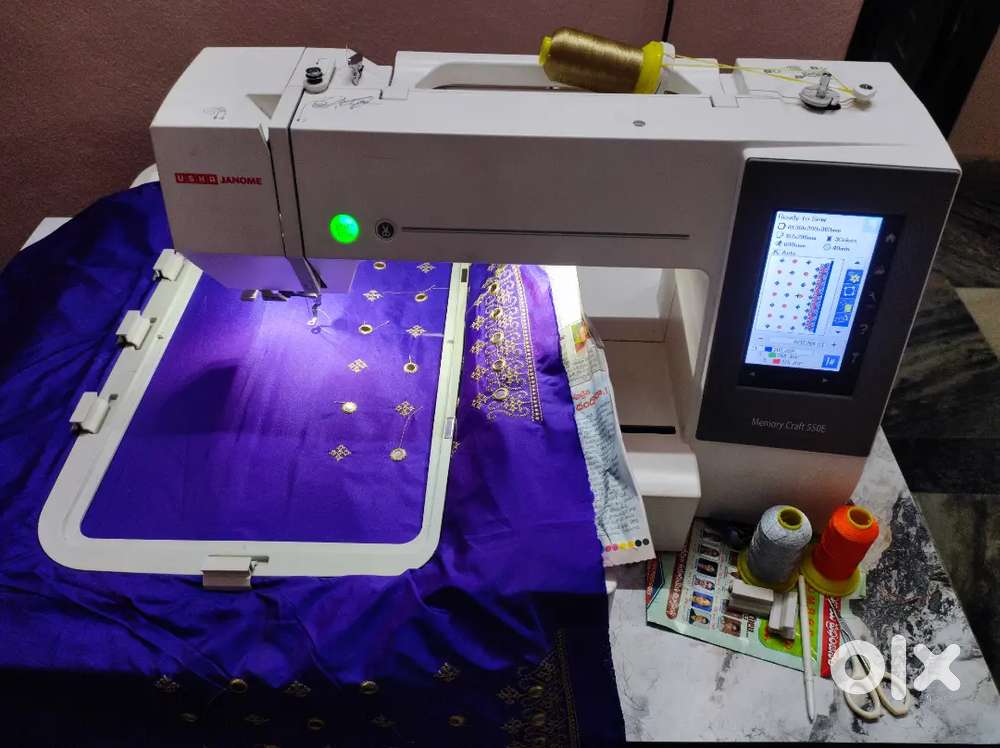 Usha janome 550E computer embroidery machine