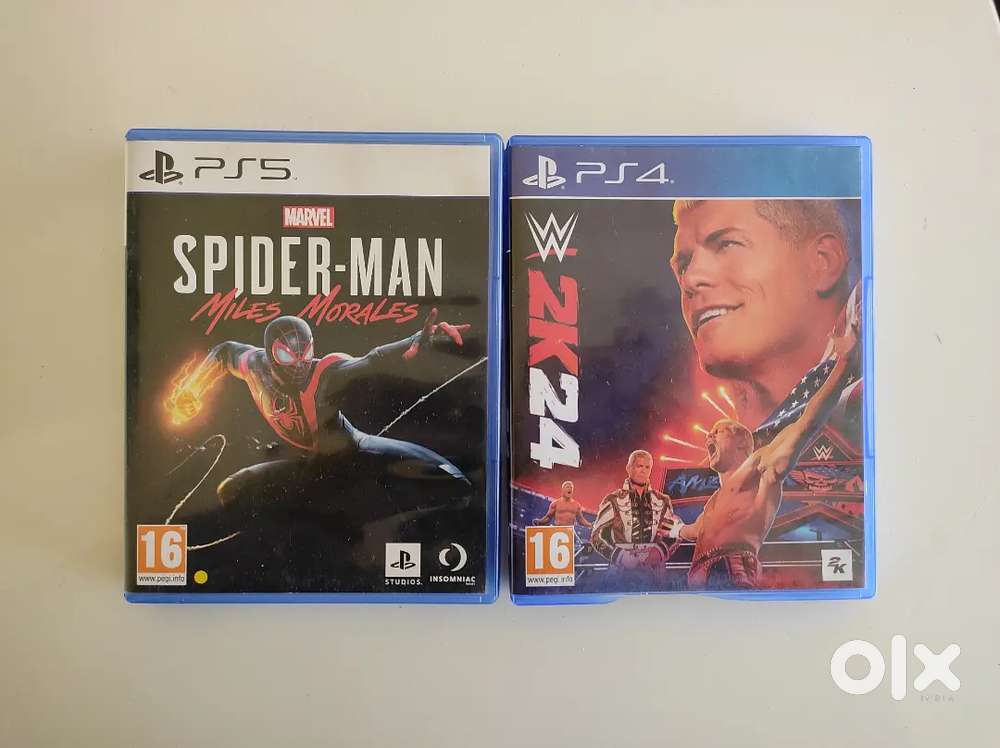 spider man wwe 2k24 ps4 ps5 game cd