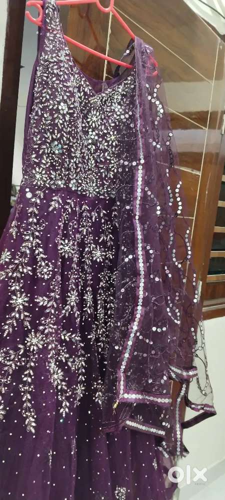Party wear gown with dupatta