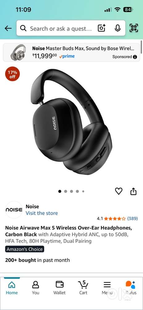 Noise airwave max 5 headphones