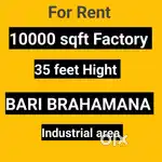 10800 sqft Factory space rent Baribrahamana
