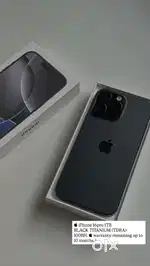 Apple iPhone 16pro 1tbblack titanium