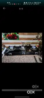 Glass chulha 1300/- best condition and safari trolley bag 950/-