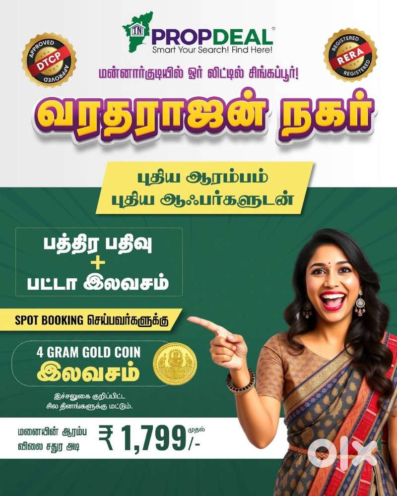 Plot in Mannarkudi, Tamil Nadu