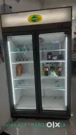 Western 1200 liter glass display fridge