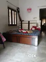 Double bed wooden king size with storage box