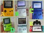 Nintendo Switch V2, Gameboy Color, GBA SP 101, GBA SP 001