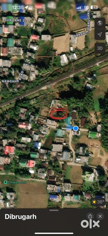 1 (one) kotha  Miadi ( vall bari) pata land for sale.