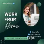 Work from home no boss no office just income