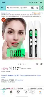 Skin Moisture Analyzer Portable