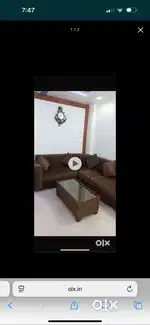 7 seater sofa / modern sofa coffe brown