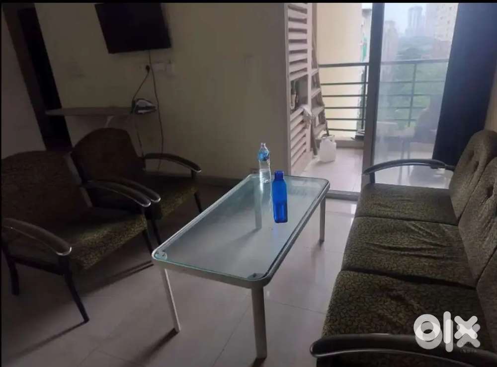 A fully furnished room is available in pre occupied 3 BHK flat