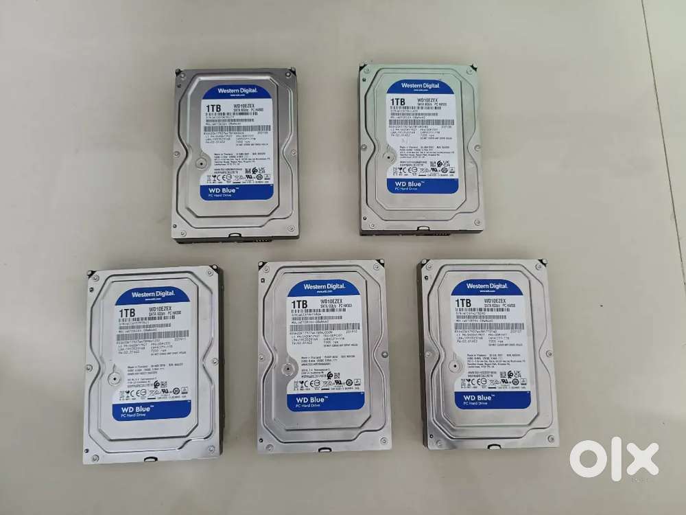 1 tb hard disk and cat 6 cable