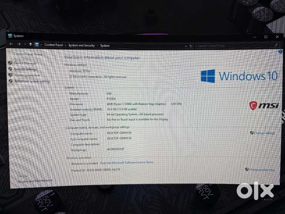 Computer Desktop i5 4th & Ryzen Gaming Pc