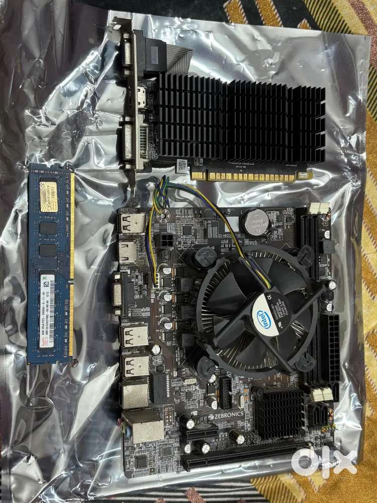 Pc , motherboard, processor, ram and graphics card