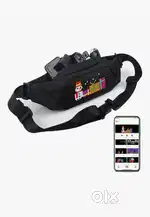 Bequest Led waist bag with Bluetooth & Programmable (Power bank free)
